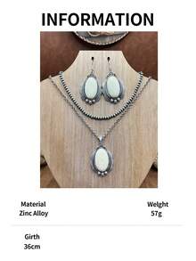 2026新款波西米亚风仿珍珠CCB串珠项链耳环套装，双层项链可自由搭配，适合日常佩戴或作为礼物，节日项链 | 波西米亚风格 | 手工设计，波西米亚风首饰。这是重要节日礼物的完美之选，佩戴后定能收获赞美。现在就把它加入你的首饰收藏吧！如果您满意，请留下五星好评并分享您的美照。 - 波西米亞風格 - 查看 15