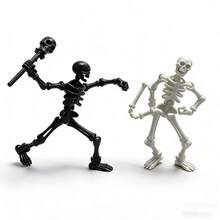 New Adjustable Skeleton Action Figure Toy Model, Comes With Weapon Accessories, Suitable For Collection, Desktop Decor, Birthday & Back To School Gift - Multicolor - View 3