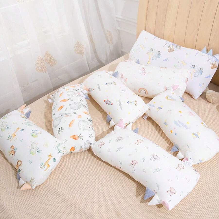 1 ruột gối sợi tre, gối bông mềm hình lục giác cho bé, gối ôm thoải mái khi nằm nghiêng cho trẻ nhỏ.
