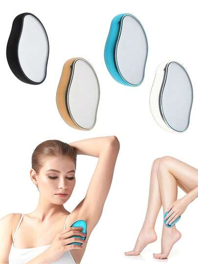 1pc Reusable Crystal Hair Eraser For Women Legs - Magic Painless Hair Remover Without Shaving Skin Exfoliator Tool,Washable Nano Hair Removal For Smooth Skin Effect Gifts