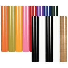 12 Sheets Heat Transfer Vinyl With 1 Ironing Paper Sheet For T-Shirts, Clothing, Fabrics & DIY Craft Projects, 12 *10inches Heat Transfer Vinyl - Mixed Colors - View 1