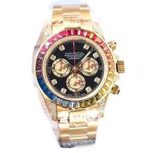 Rainbow  Starry Sky Diamond Functional Chronograph Automatic Mechanical Series  Cross-Border Foreign Trade Men's Watch - 1 - Xem 5