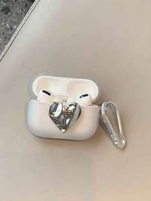 INS电镀心形1/2代耳机保护套，无线蓝牙苹果Pro 2保护套带登山扣 - 愛心 - 查看 11