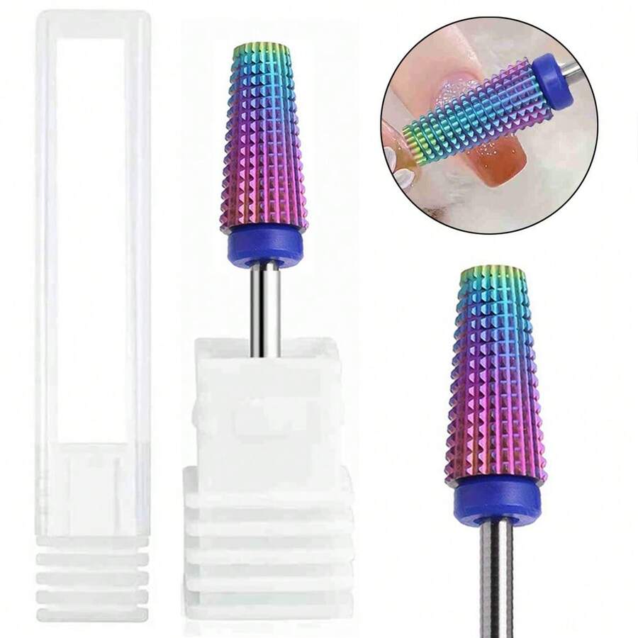 Bộ 5 trong 1 đầu mài móng chuyên nghiệp bằng thép vonfram, dao phay răng chéo, phụ kiện máy mài móng điện, dụng cụ tẩy gel móng, phụ kiện dũa móng điện, dụng cụ tẩy và đánh bóng gel móng, dụng cụ mài và đánh bóng móng - Nhiều màu - Xem 1