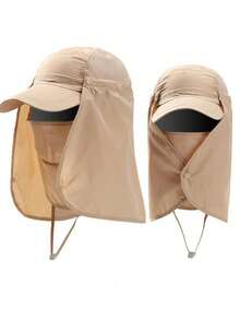 1 Pc Men And Women Hat Sunshade Cap Ride Sunscreen Cap Face Ultraviolet Hat Sun Hat - Conventional - View 18