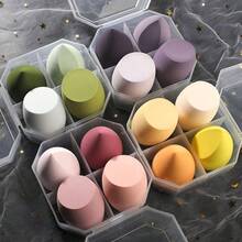 Soft Beauty Sponge Set, Gourd Water Drop Shape Makeup Sponge Puff, Beauty Tool - A - View 4