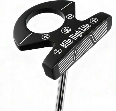 Mile High Life Men\U2019s Right Ded Golf Putter | Innovative Design W\/Premium Grip &Amp; Enced Aim Line For Alignment | Optimized Value Putter Alternative To Major Brands