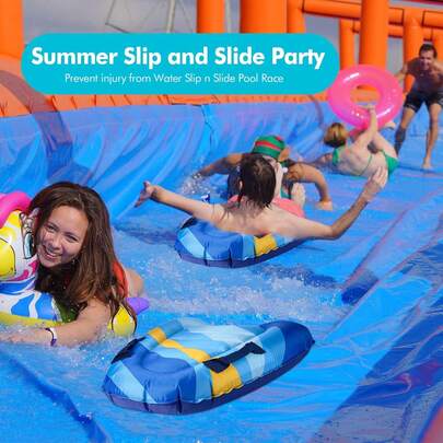 1/2 件装充气冲浪板，带手柄，轻便便携，适用于沙滩、泳池、水上运动，适合夏季冲浪和游泳