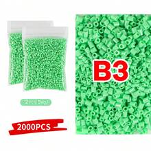 2000pcs 2.6mm Mini Fuse Beads Pixel Puzzle Iron Beads Melt Beads DIY High Quality Handmade Gift Educational Toy - 2.6mm Perler Beads - View 12