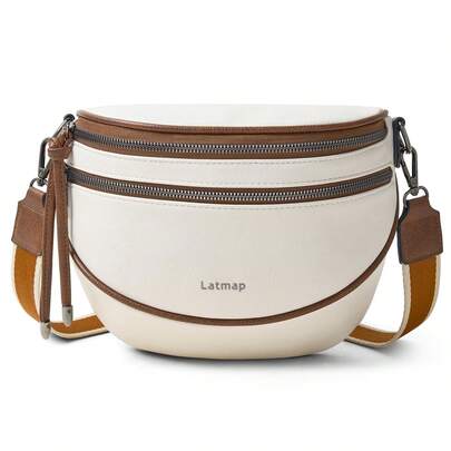 LATMAP Crossbody Sling Bags For Women Bum Purses Handbags Go Free Cross Body Fanny Packs For Woman Mon Shoulder Bag Gifts For Her