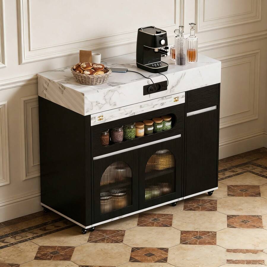 Dining Tables - Black + MDF-1 - View 1