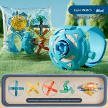 夜光手表发射器、飞盘陀螺手环、竹制蜻蜓UFO玩具、学生奖励礼品 - 彩色 - 查看 4