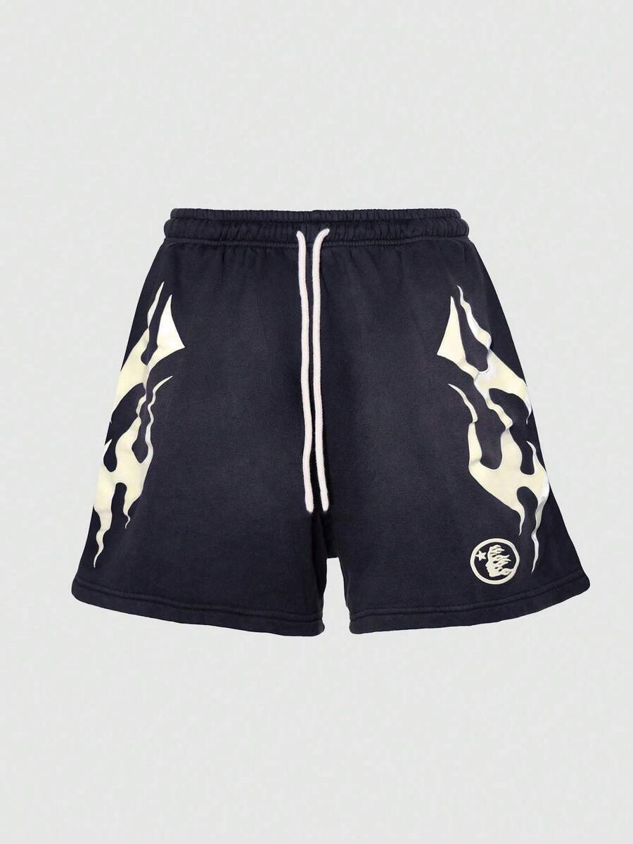 Men's Statement Print Shorts Fashion Designer Patterned Casual Daily Wear Shorts - Multicolor - View 1