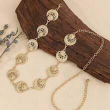 Boho 1pc Women Oval Decor Chain Belt Halloween Summer, School Fall, Autumn, Halloween - Đồng - Xem 1