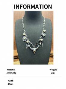 2026新款复古西部牛仔/仿珍珠CCB串珠个性化西部牛仔项链，三层设计，可自由搭配，适合日常佩戴或作为礼物，节日项链 | 波西米亚风格 | 手工制作，波西米亚风格首饰。这是重要节日礼物的完美之选。佩戴后，您一定会收到赞美。请立即将其添加到您的首饰收藏中！如果您满意，请留下五星好评并分享您的美照。 - 西部牛仔風格 - 查看 16