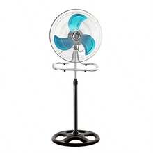 Heavy Duty Base Oscillating Metal Stand Industrial Fan - Black - View 7