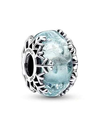 falinne Hạt charm bằng bạc sterling 925 nguyên chất 100%, phù hợp với vòng tay nguyên bản, thiết kế tinh tế, món quà trang sức thanh lịch dành cho phụ nữ, đá quý không màu, thủy tinh mắt mèo màu xanh da trời tuyệt đẹp, quà tặng cho nàng.