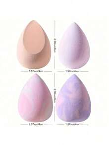 4pcs Makeup Sponges, Expand When Wet, Foundation Blender Beauty Sponges, Latex-Free Dry & Wet Use For Liquid, Cream And Powder, Suitable For All Skin Types,Cheap,Valentine's Day,Cheap Items,Travel,Travel Essential,Room Decor,Valentine's Gift,Cheap Stuff,Room,1 Dollar Items,Vacation Essentials,Gifts For Women,Bedroom,Valentine,99 Cent - 粉色 - 查看 7