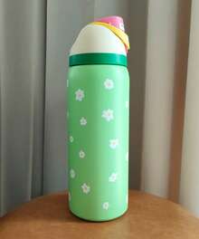 2026 New OWALAo Free.Sip Luminous Cup Limited Edition 32 Oz Stainless Steel Sports Water Bottle. Leak Proof With Pop-Up Lid, Easy To Clean. Available In A Variety Of Colors, The Pattern Is Clear And Exquisite. Designed For Water Drinkers, Suitable For Tourism, Camping, Running, School, Fitness, Halloween, Thanksgiving Day. New Fashion Water Bottle For Women, Girlfriend, Wife, Family Members, Friends, Students. (945ml) - 32oz/945ml - 查看 6