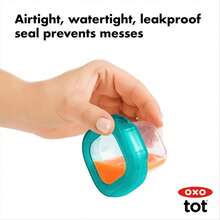 OXO Tot 61114400 Juego Contenedores Alimentos A, 59 ml, 6 Piezas, Multicolor, 2 Ounce, 2 Ounce - ColorA - Ver 6