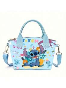 缝线斜挎包 - 休闲单肩包，配有可调节肩带和便捷拉链设计 - 适合日常通勤和生日礼物 - 有蓝色、粉色和图案款可选 - 彩色 - 查看 12