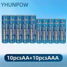 Pilas alcalinas AA/AAA de 1,5V, recargables, de alta capacidad y larga duración para dispositivos electrónicos diarios - Ver 7