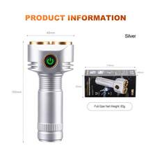 6支超亮迷你LED手电筒，USB充电多功能手电筒，强力户外露营应急灯 - 6*LED - 查看 14