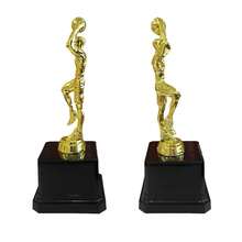 Trofeo de Básquetbol de Plástico Ligero para Niños, Ideal para Torneos Infantiles y Regalos Deportivos(25pcs) - Dorado - Ver 4
