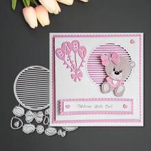 1pc Creative Bear Shaped Cutting Die, Suitable For Scrapbooking, Embossing Templates, Handmade Card Making, Metal Cutting, Gift Card Craft Tools - A - View 4