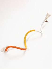 PETSIN Pet Teeth Cleaning Knotted Rope Toy, Durable Self-Entertainment Cat Toy - Multicolor - View 14