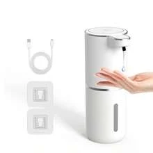 DONASIRA 380ml Capacity Non-Contact Smart Infrared Automatic Soap Dispenser, Electric Home Detergent Quick Dispenser Pump, Handwashing Foam Cleaner, IPX5 Waterproof, USB Rechargeable, 4 Adjustable Levels, Suitable For Hand Sanitizing And Home Cleaning - Multicolor - View 16