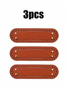 5.1英寸 x 3.1英寸 PU皮革椭圆形包底垫，透气提手，适合DIY包袋配件，轻便易携，适合日常使用 - 彩色 - 查看 28