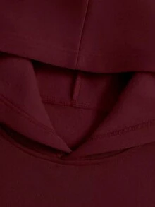 SKT Basic Kangaroo Hoodie With Rock Band Masks - Men's Streetwear - Various Colors - Street Style!!! We Have Plus Sizes!! - 紫紅色 - 查看 4