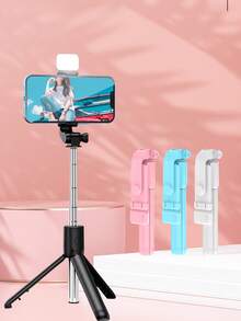 无线手机自拍杆，带直播美颜补光灯、便携式一体三脚架和自拍灯 - 自拍桿 - 查看 7