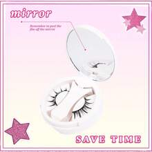 1 Pair Manga Style Magnetic False Eyelashes Kit With Professional Applicator Tweezers Resuable Glue-Free Manga Fake Eyelashes Natural Long Fluffy Faux Mnk Soft Hair Light Eye Makeup Tool 4-14mm - Black - View 6