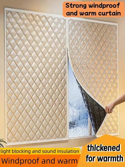 A prueba de viento, reduce el ruido, diseño con cremallera, múltiples tamaños, conveniente de usar, fácil instalación sin perforar, solo pelar y pegar, adecuado para uso en sala de estar, dormitorio, baño.