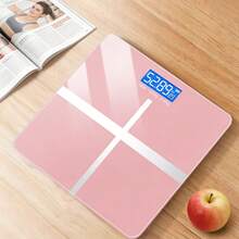 Omnliy High Definition Digital Weight Scale - Large LCD Display, Battery-Powered, Max 180kg/396.8lb, Home Bathroom Scale For Accurate Body Weight Measurement, Battery Not Included, 26x26cm/10.23x10.23inch, Bathroom Scale|Modern Weight Scale|Battery Powered Scale(No Bluetooth Function) - Hồng - Xem 6