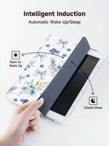 Ayotu 1pc Blueberry Flower Bow Tie Tablet Case & Kindle E-Book Case Compatible With 10th Generation, 11/Air 4th/Air 7th/9.7 Inches, Compatible With Samsung Galaxy Tab A9 Plus, Kindle (11th Generation-2024 Release)(6 Inch), Kindle Paperwhite 12th Gen 2024, Great Holiday Gift, Stylish And Simple Pattern. - Multicolor - View 6