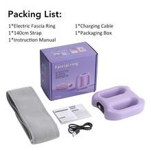 Hailicare 5档强度3模式振动按摩枪，15分钟定时器，可充电手持式肌肉按摩器，带腕带，紫色 - 查看 12