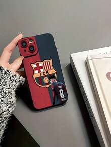 Balón de fútbol rojo azul del FC Barcelona Pedri.funda de teléfono Fundas compatibles con ,Apple,VIVO,OPPO,,, y Honor.Fabricadas en silicona TPU,ofrecen protección contra golpes y caídas. - Negro - Ver 6