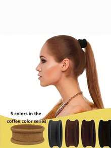 5/10/20/30/40pcs Thick & Wide Seamless Hair Ties, Elastic Hair Ties: Large, Soft, Stretchy Hair Ties - High Elasticity Ponytail Holders, Non-Slip Design, Soft & Comfortable - Basic Hair Ties For All Hairstyles, Women Hair Accessories, Hair Scrunchies Head Accessories Gym Sport Running Outfit Rubber Bands Hair Rope Beauty Home Bedroom Decor - Multicolor - View 3