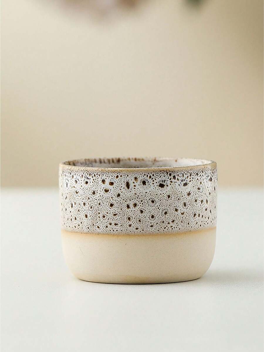 1pc 110ML Saudi Concentrated Coffee Cup, Creative Ceramic Tea Cup, Kiln-Fired Glaze Cup, Gift For Father's Day, Mother's Day, Friends, Colleagues - Multicolor - View 1