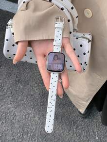 1条时尚简约针织表带，男女通用，兼容42mm、38mm、40mm、41mm、44mm、45mm、46mm、49mm系列Ultra2、Ultra SE2、SE 11、10、9、8、7、6、5、4、3、2、1 - 白色 - 查看 2