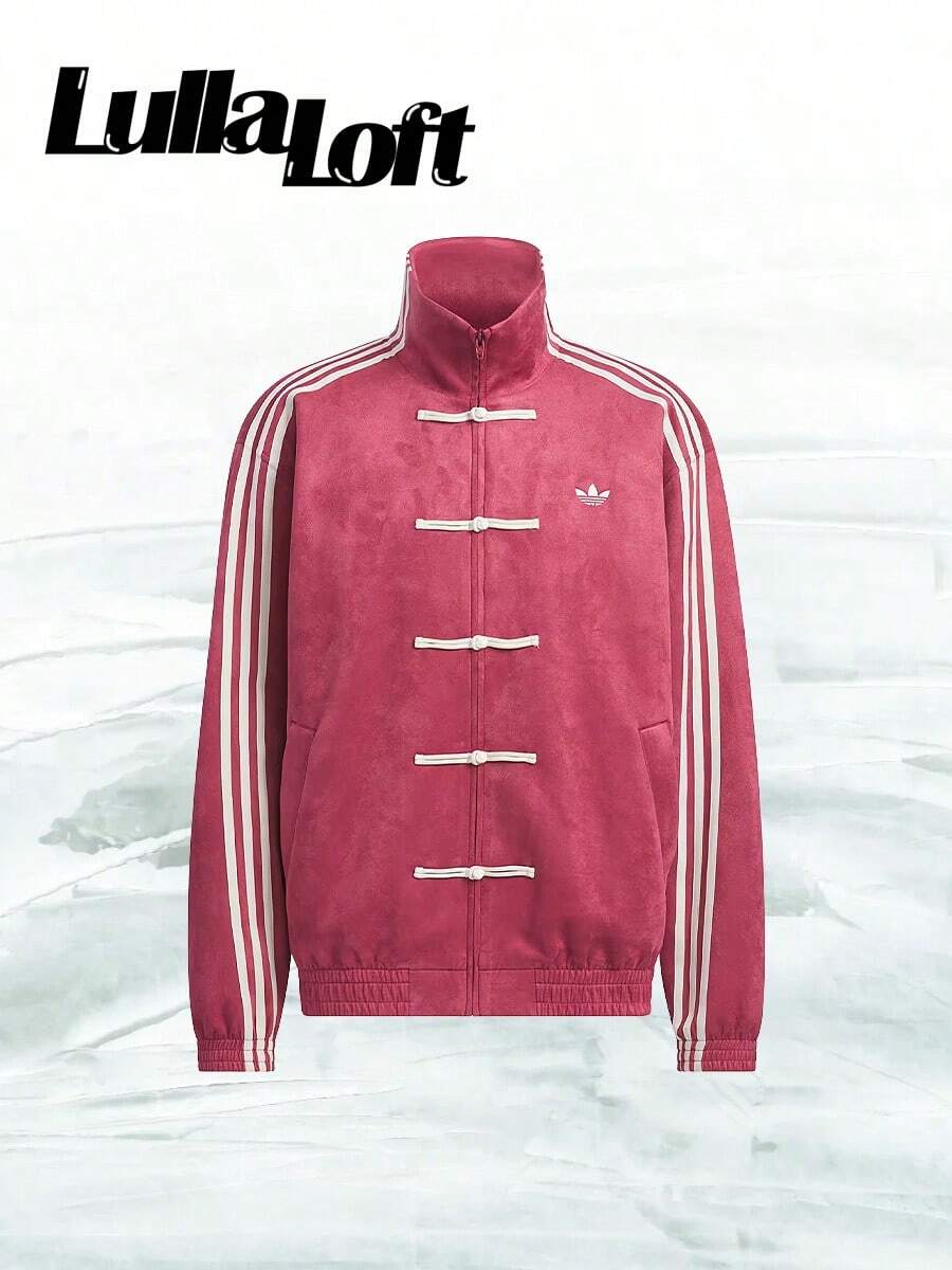 Adidas CTT Chinese Track Top 3.1 Gender Neutral Jacket (Asia Sizing) Collegiate Burgundy-Back To School- Mother's Day Gifts-Father's Day Gift –KR0294 - 學院勃根地酒紅 - 查看 1