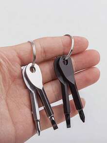 1pc Mini Screwdriver Keychain - A Compact Metal Tool For Daily Use, No Power Required - A - View 2