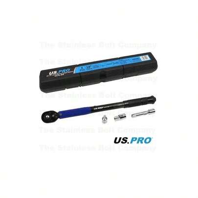 US PRO Torque Wrench 3/8 Drive Calibrated 13.6-108.5NM (10-80FT LB) 4 Piece 6846