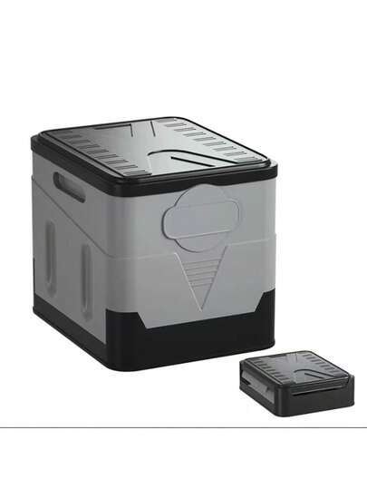 1 Stück faltbare tragbare Toilette mit Deckel, multifunktionale Notfall-Toilette, geeignet für Autofahren, Camping, Bootfahren, Wandern, Outdoor-Reisen. Nicht wasserdicht. Keine Stromversorgung erforderlich. Beinhaltet Müllbeutel, Tragetasche, Box, Schrank, Outdoor-Aufbewahrungsregal, Aufbewahrungsbox.