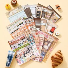减压风景贴纸，卡通益智DIY手工贴纸书，玩具贴纸套装 - 1 Set - 查看 3