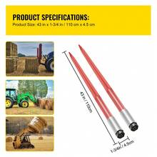 Forks - Tragfähigkeit 1361 Kg (3000 Lbs), Länge 110 cm - View 7