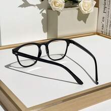 12pcs Women's Oval Plastic Studs, Minimalist Elegant Classic Atmosphere, Fashionable Glasses Suitable For Street, Cafe, Gathering, Family Dinner - Multicolor - View 5